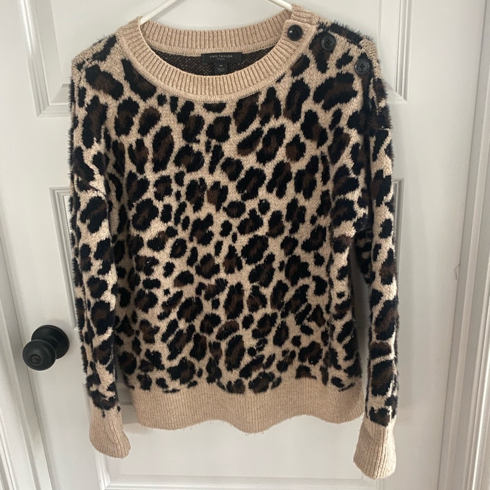 Ann Taylor Cheetah Print Sweater